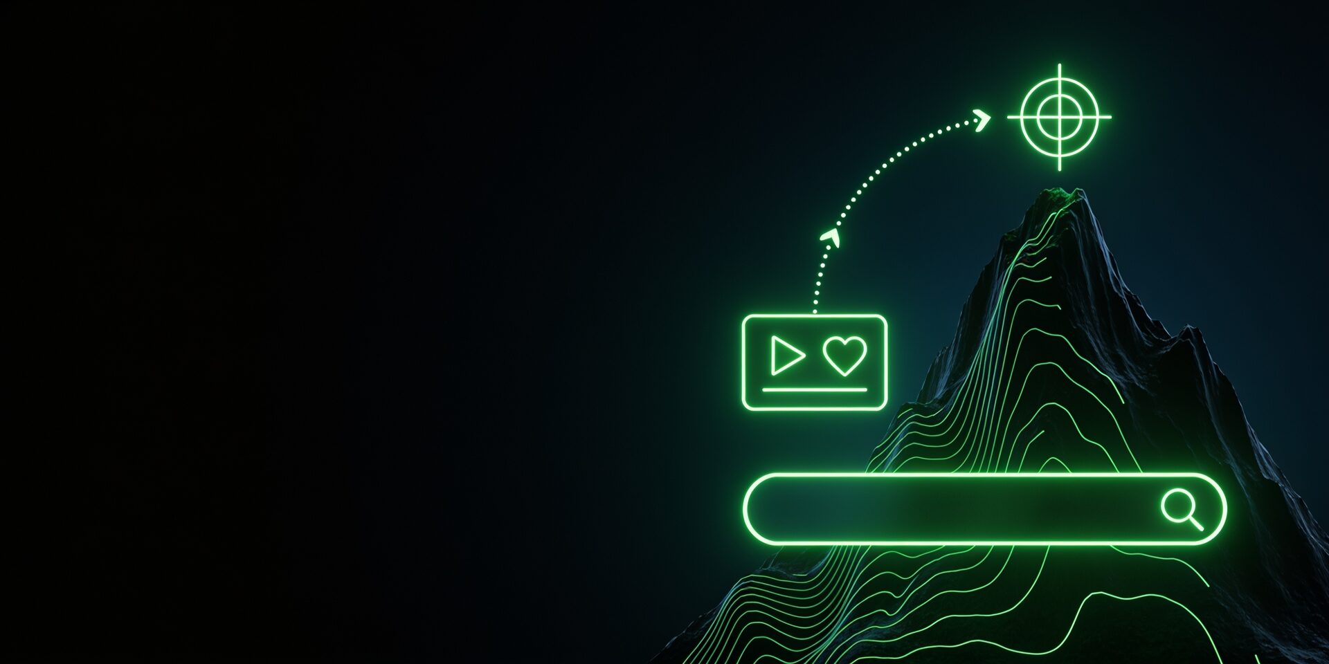 Gestão de tráfego pago: busca do Google e feed do Meta levando ao topo